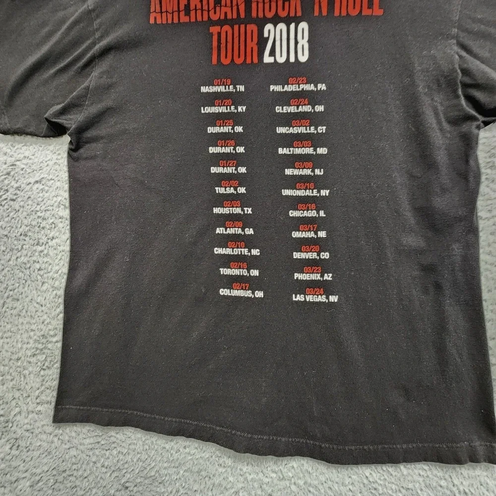 Kid Rock American Rock 'N Roll Tour 2018 Shirt sz XL (Fits as Large) Black READ‎